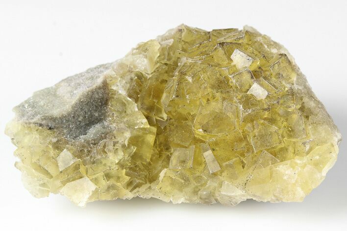 Gemmy, Yellow, Cubic Fluorite Cluster - Moscona Mine, Spain #188265